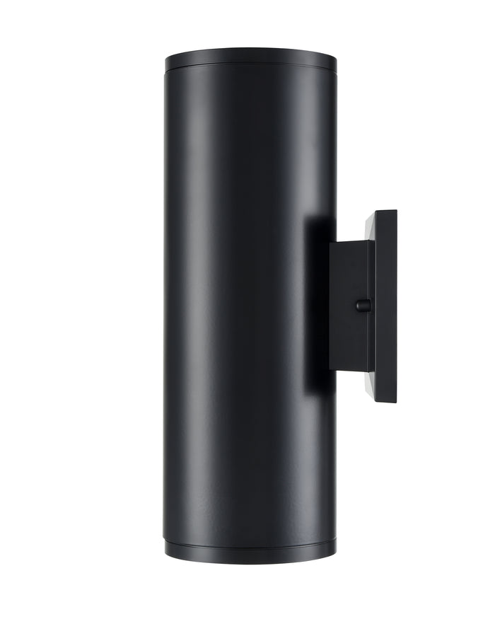 12.75-inch Vegas Powder Coated Black Outdoor Wall Sconce