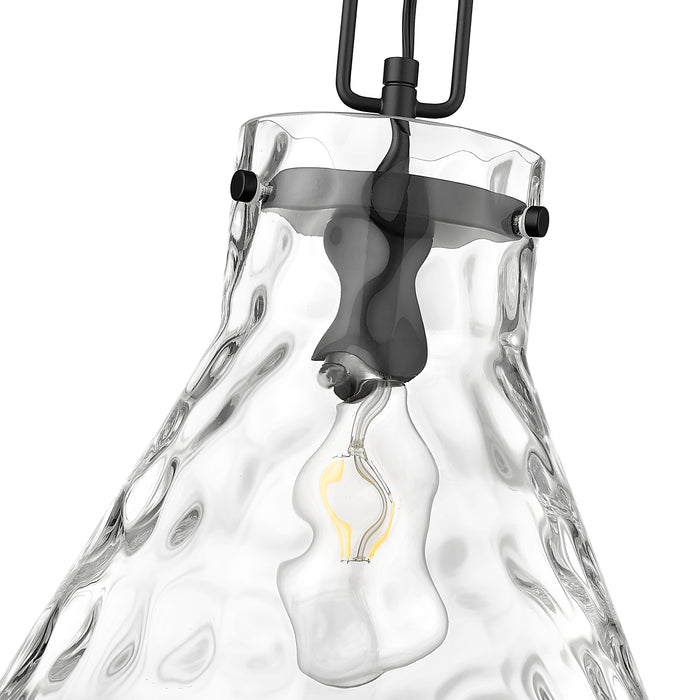 12.8'' Barlon Matte Black 1 Light Pendant