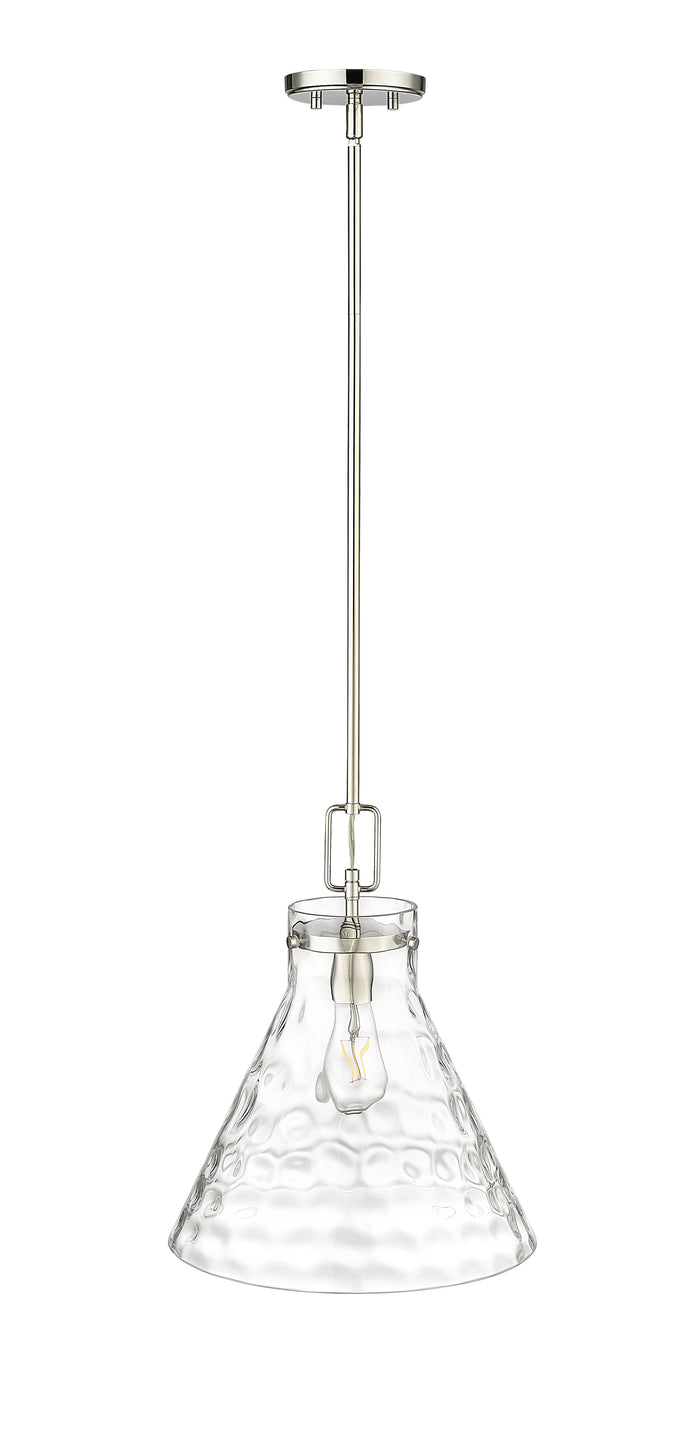 12.8'' Barlon Polished Nickel 1 Light Pendant