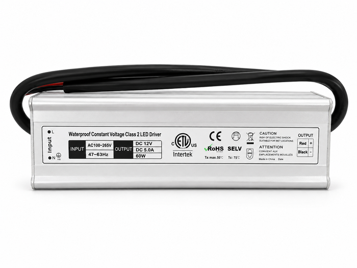 12V LED Power Source 60W For Backlit House Numbers