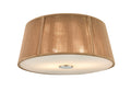 13-inch Brushed Nickel 2-Light Flush Mount Ceiling Light