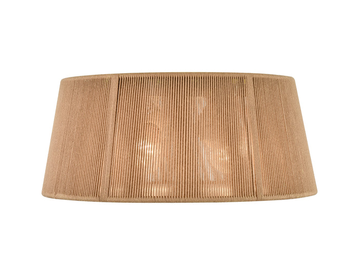13-inch Brushed Nickel 2-Light Flush Mount Ceiling Light