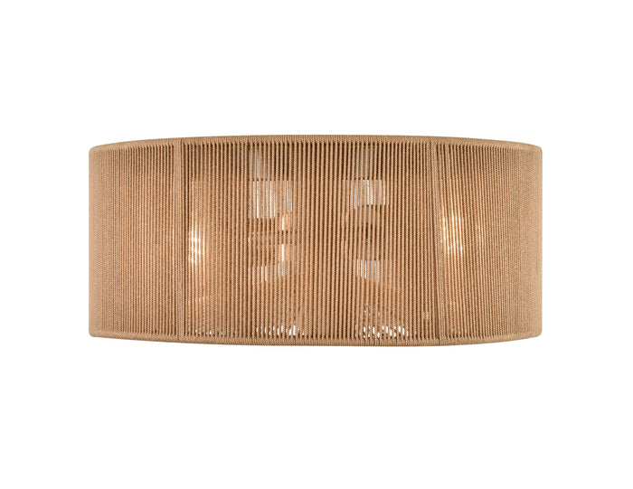 13-inch Brushed Nickel 2-Light Round Flush Mount Ceiling Light