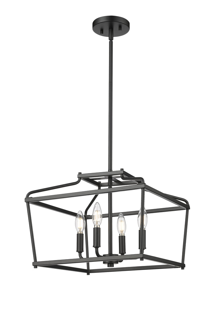 13'' Nellita Matte Black 4 Light Pendant