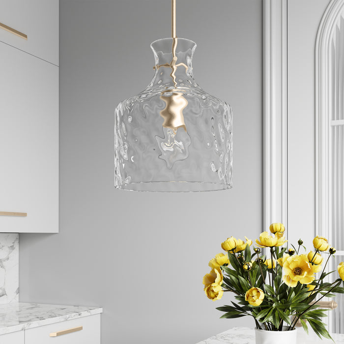 13'' Santorini Modern Gold 1 Light Pendant