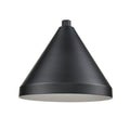 13'' Satin Black Aluminum R Series Cone Shade