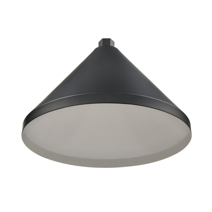 13'' Satin Black Aluminum R Series Wide Cone Shade