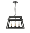 13'' Tellsa Matte Black 4 Light Pendant
