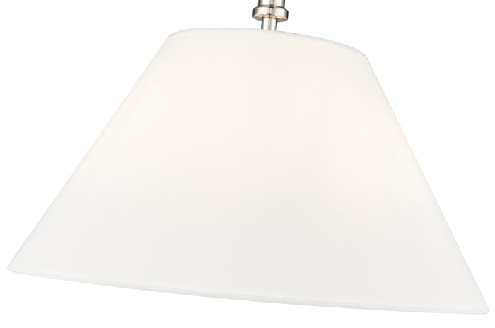13.25'' Adorra Polished NickelWhite 3 Light Semi-Flush Mount