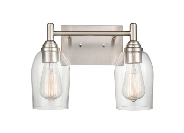 13.25'' Arlett Brushed Nickel 2 Light Bath Vanity