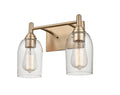 13.25'' Arlett Modern Gold 2 Light Bath Vanity