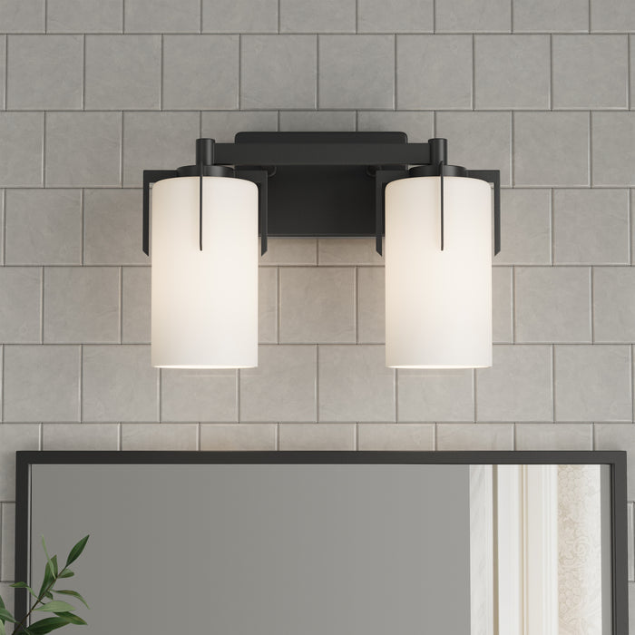 13.25'' Froselle Matte Black 2 Light Bath Vanity