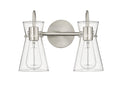 13.4'' Camellia Brushed Nickel 2 Light Bath Vanity