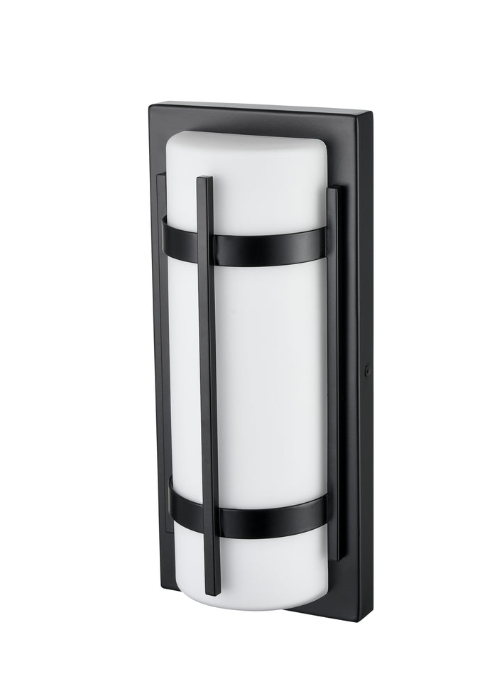 13.4-inch Powder Coated Black Outdoor Wall Sconce