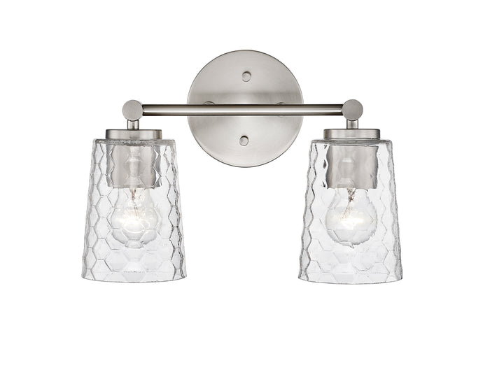 13.5'' Ashli Brushed Nickel 2 Light Bath Vanity