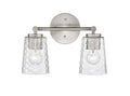 13.5'' Ashli Brushed Nickel 2 Light Bath Vanity