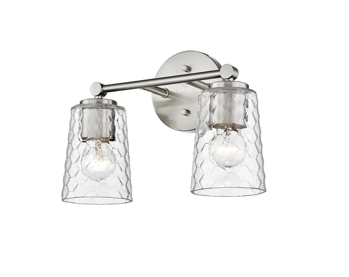 13.5'' Ashli Brushed Nickel 2 Light Bath Vanity