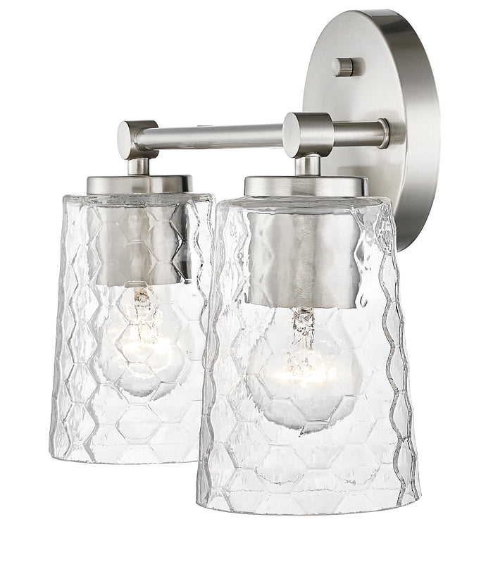 13.5'' Ashli Brushed Nickel 2 Light Bath Vanity