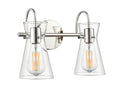 13.5'' Camellia Polished Nickel 2 Light Bath Vanity