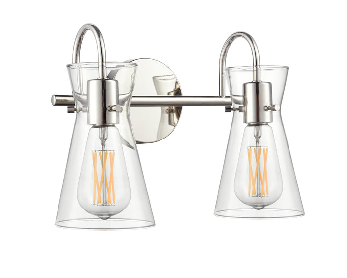 13.5'' Camellia Polished Nickel 2 Light Bath Vanity