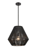 13.5'' Elise Matte Black 1 Light Pendant