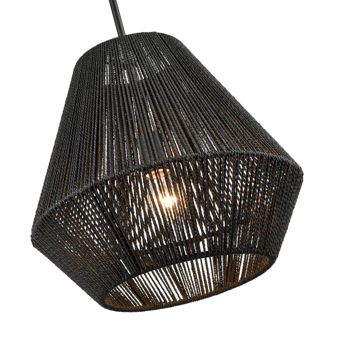 13.5'' Elise Matte Black 1 Light Pendant
