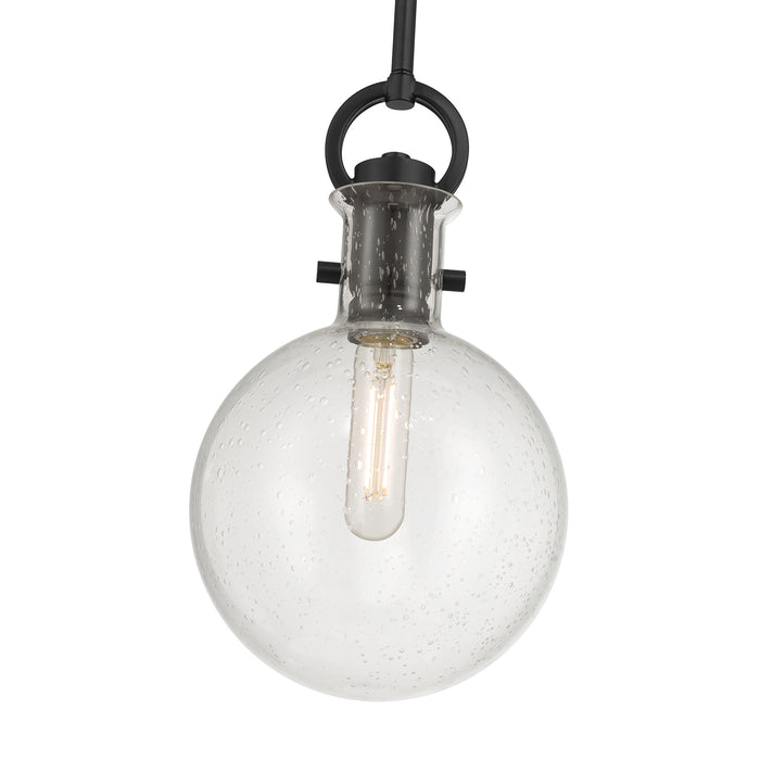 13.5'' Glanora Matte Black 1 Light Mini Pendant