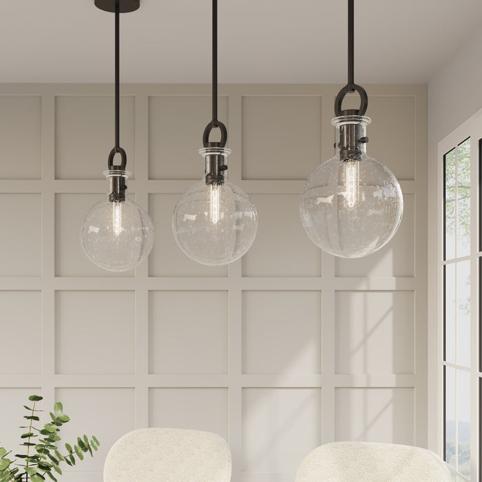 13.5'' Glanora Matte Black 1 Light Mini Pendant