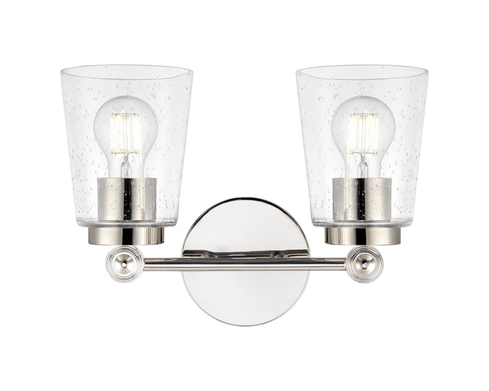 13.5'' Lauryn Polished Nickel 2 Light Bath Vanity
