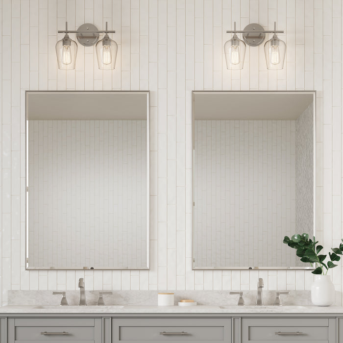 13.75'' Ashford Brushed Nickel 2 Light Bath Vanity