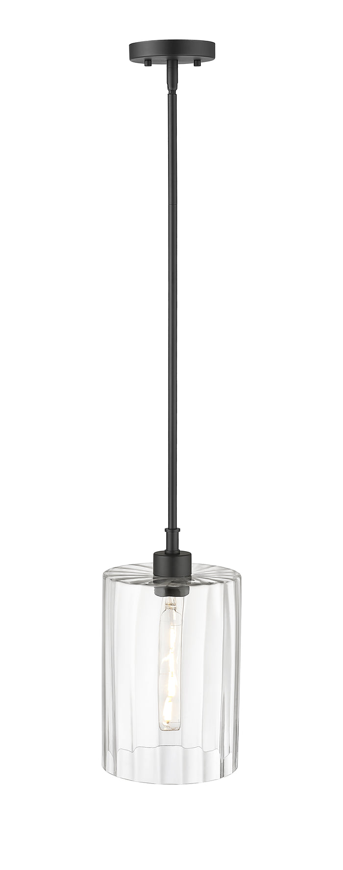 13.75'' Chastine Matte Black 1 Light Pendant