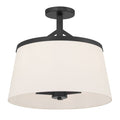 13.75'' Montrine Matte Black 3 Light Pendant