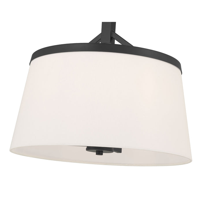 13.75'' Montrine Matte Black 3 Light Pendant