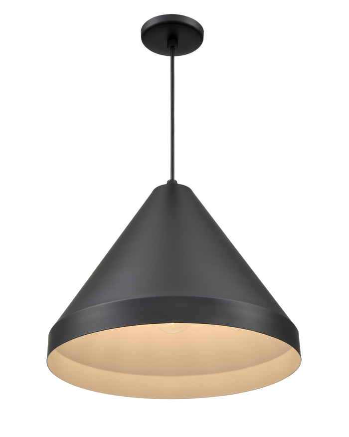 13.75'' R Series Satin Black 1 Light Pendant