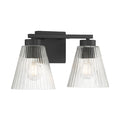 13.75'' Riville Matte Black 2 Light Bath Vanity