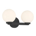 14'' Ardeva Matte Black 2 Light Bath Vanity