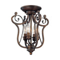 14'' Chateau Rubbed Bronze 4 Light Semi-Flush Mount