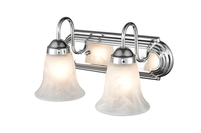 14'' Compana Chrome 2 Light Bath Vanity