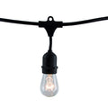 14-foot Black S14 Incandescent String Light Kit with 10 Bulbs, 2700K