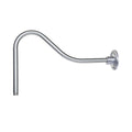 14-inch R Series Galvanized Gooseneck Arm with Metal Shade