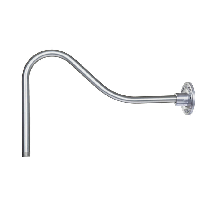 14-inch R Series Galvanized Gooseneck Arm with Metal Shade