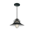 14-inch R Series Satin Black 1-Light Pendant Light