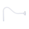 14-inch R Series White Gooseneck Arm with Metal Shade