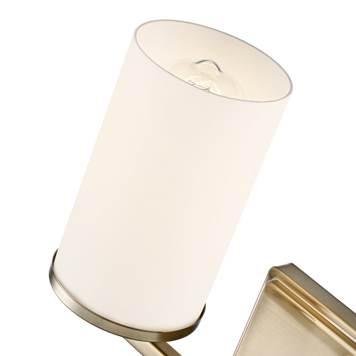 14-inch Verlana Modern Gold 2-Light Etched White Glass Bathroom Vanity Light