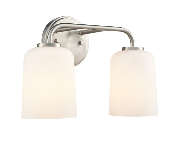 14'' Laphia Brushed Nickel 2 Light Bath Vanity