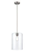 14'' Moven Satin Nickel 1 Light Mini Pendant