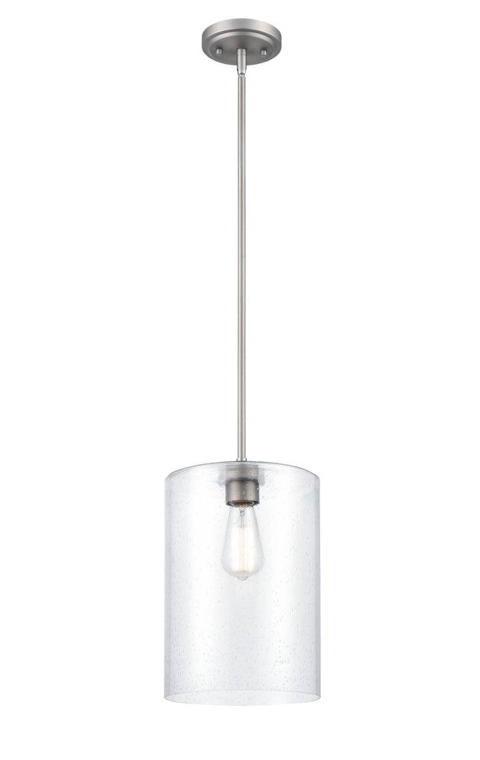 14'' Moven Satin Nickel 1 Light Mini Pendant