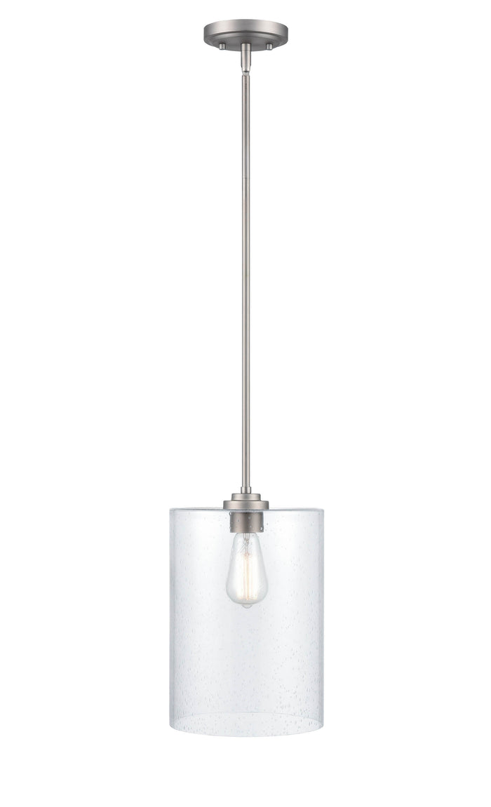 14'' Moven Satin Nickel 1 Light Mini Pendant