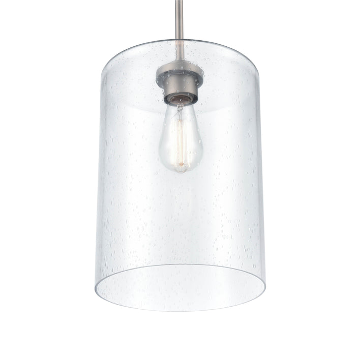 14'' Moven Satin Nickel 1 Light Mini Pendant