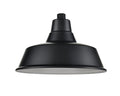 14'' Satin Black Aluminum R Series Classic Warehouse Shade